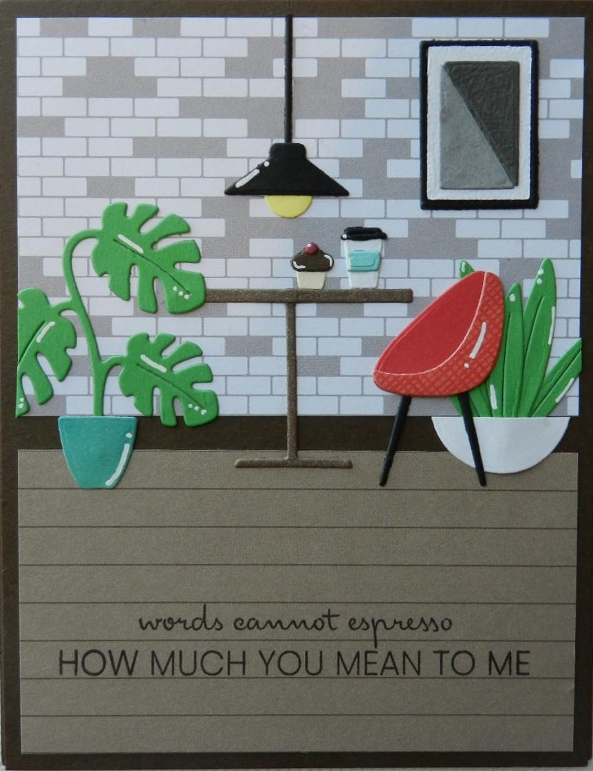 Romantic Coffee Cafe Card