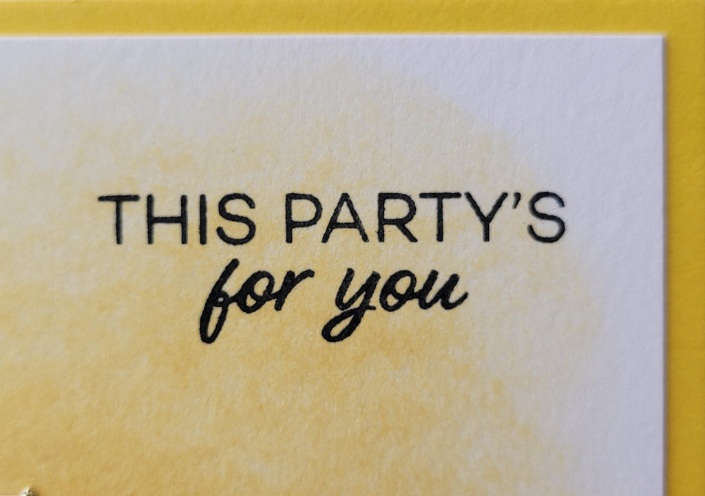 Festive Birthday Party Card