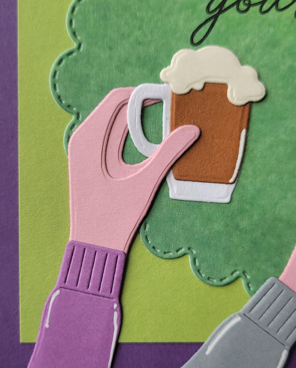 Handmade Cocktail Birthday Card