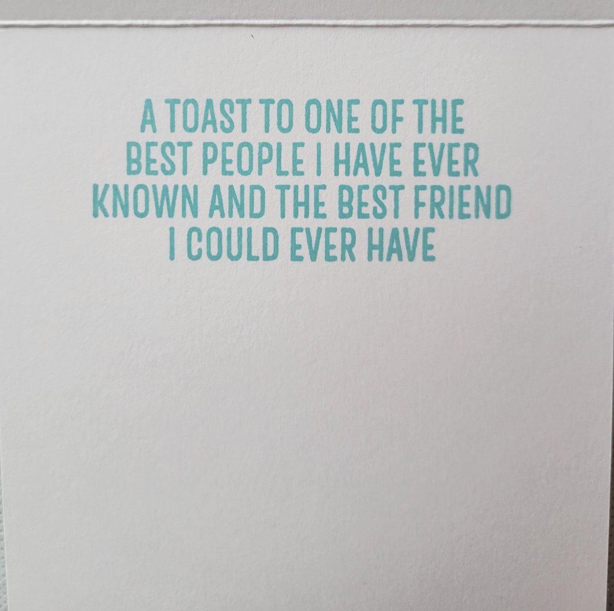 Spa-themed Friendship Card