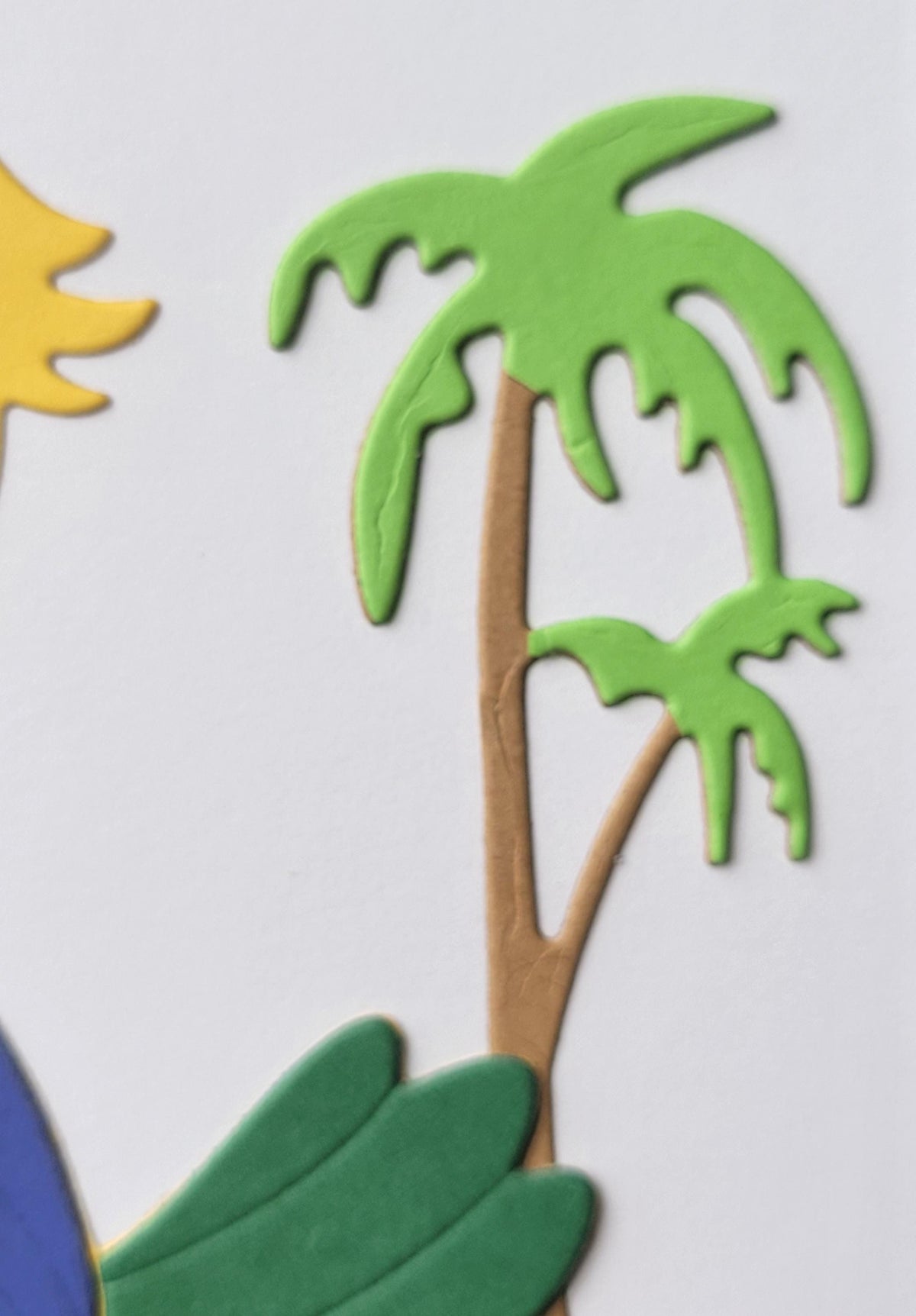 Handmade Tropical Parrot Birthday Card