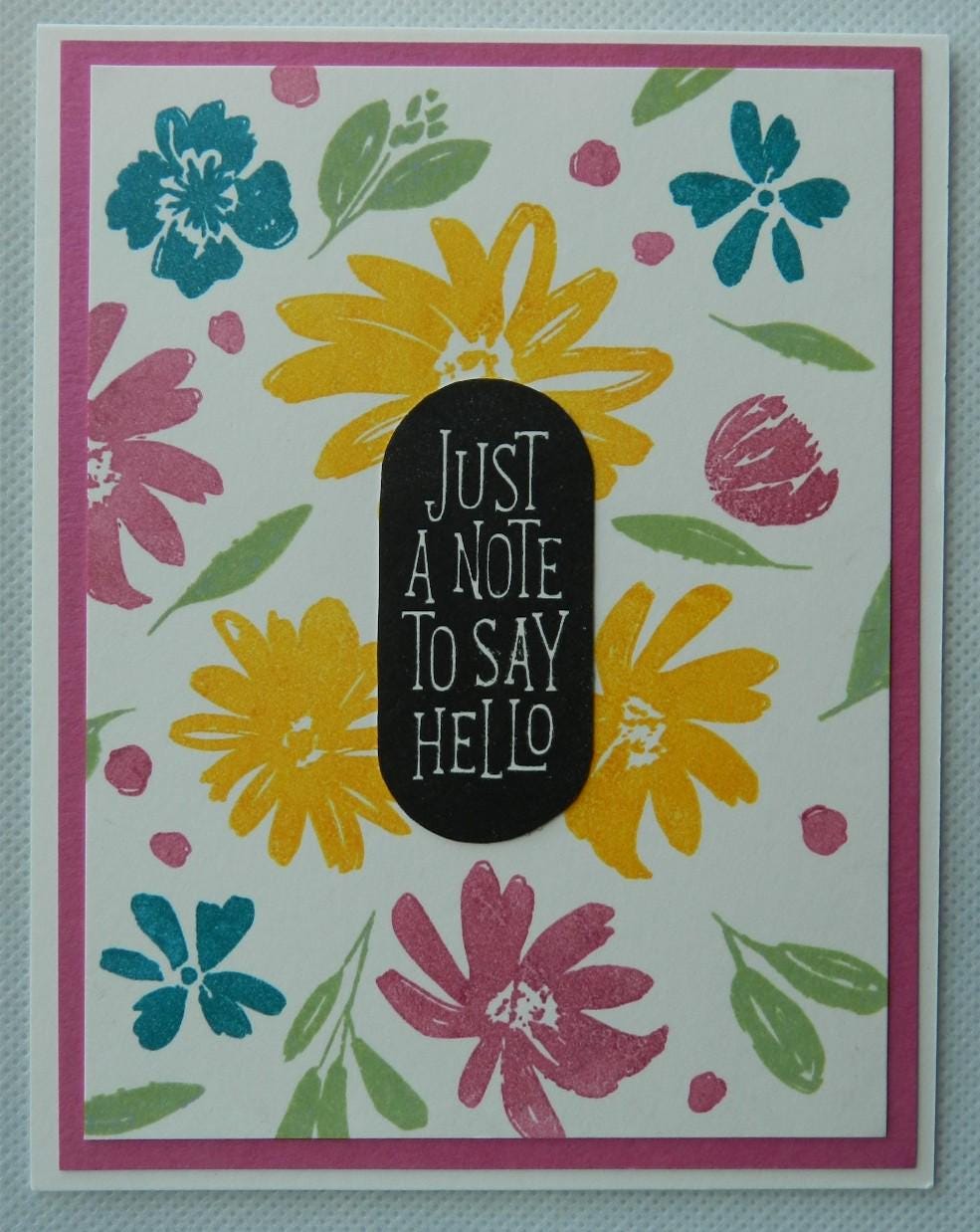 Bright Floral Hello Greeting Card