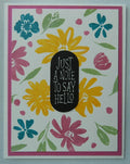 Bright Floral Hello Greeting Card