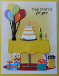 Festive Birthday Party Card