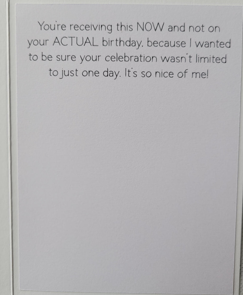 Belated Birthday Handmade Card