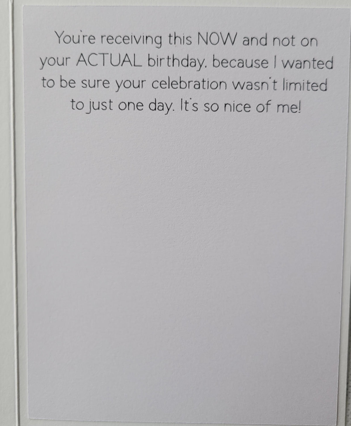 Belated Birthday Handmade Card