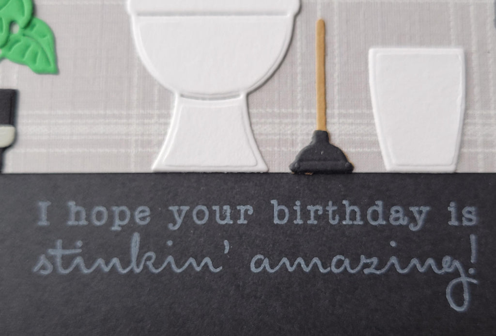 Funny Bathroom Birthday Card