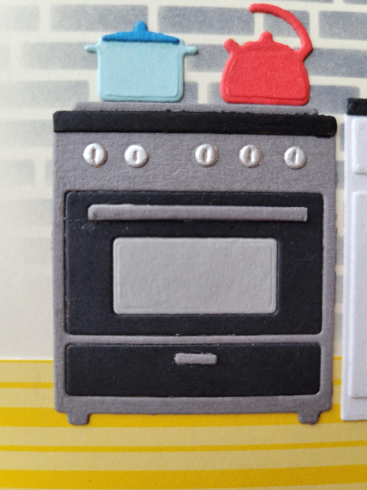 Handmade Kitchen-themed Love Card For Him or Her