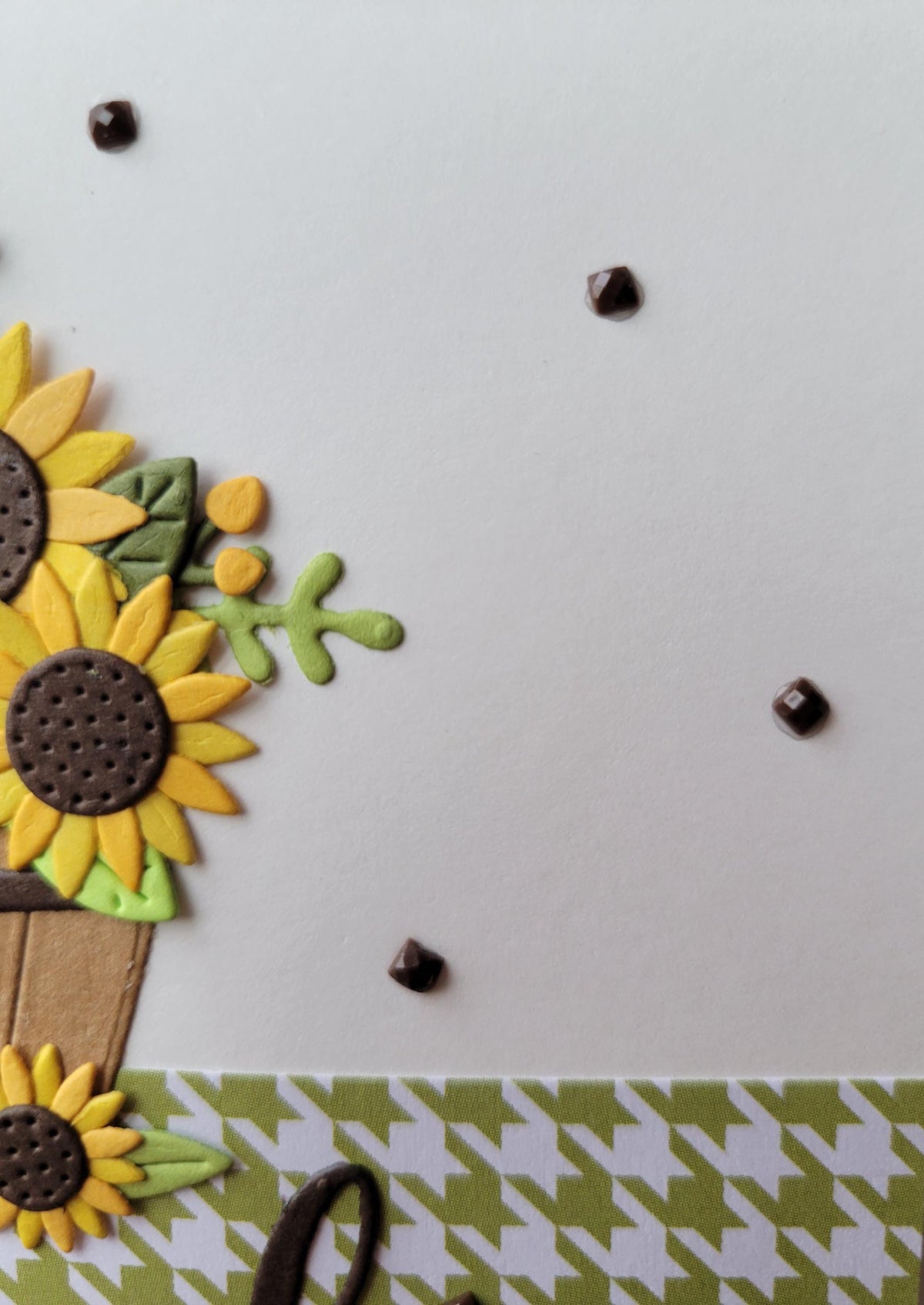 Friendship Sunflower Bouquet Handmade Card