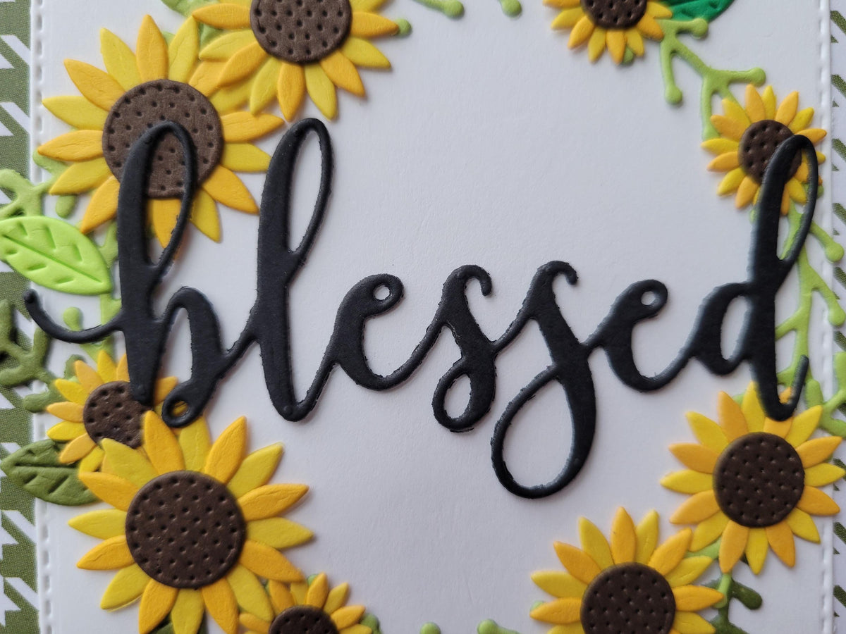Sunflower Wreath Friendship Card