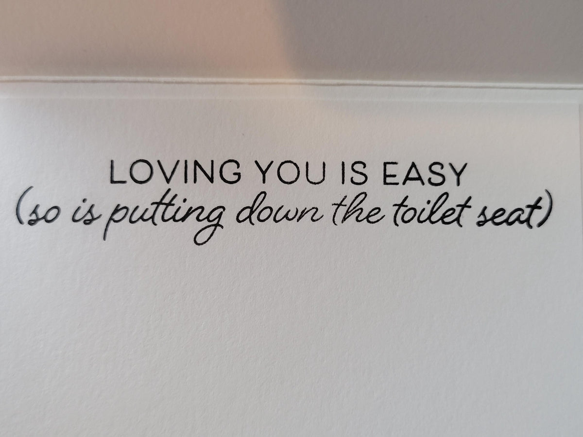 Funny Bathroom Anniversary Card