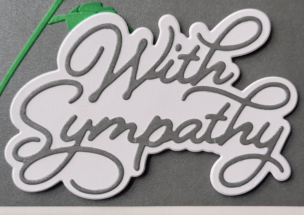 Peace Lily Condolence Card