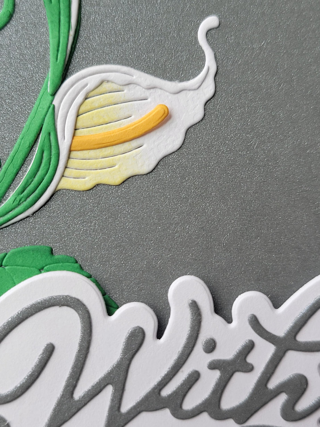 Peace Lily Condolence Card