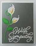 Peace Lily Sympathy Card