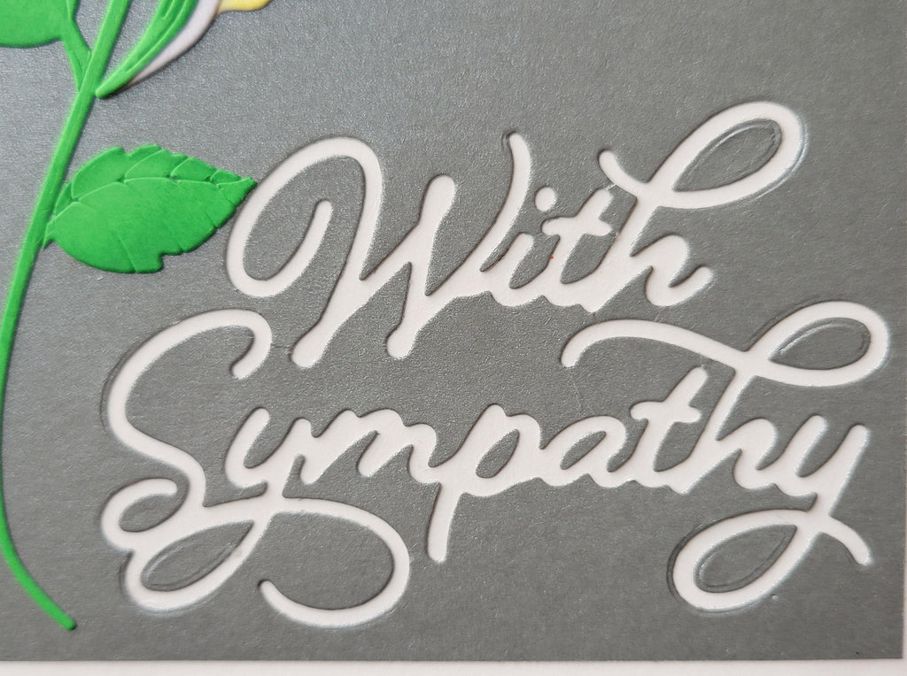 Peace Lily Sympathy Card