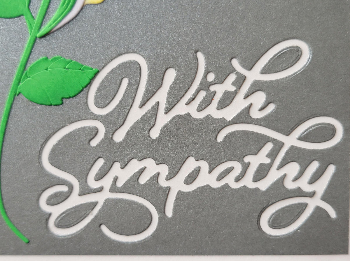 Peace Lily Sympathy Card