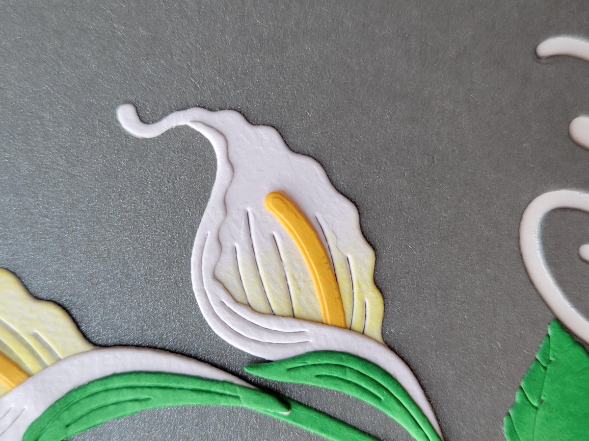 Peace Lily Sympathy Card