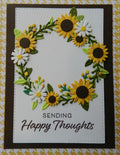 Sunflower Wreath Thinking of You Card