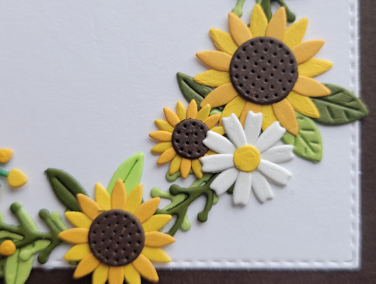 Sunflower Wreath Thinking of You Card