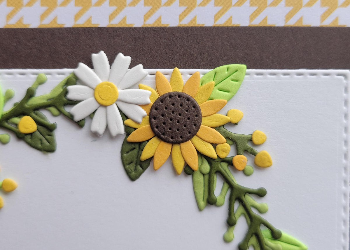 Sunflower Wreath Thinking of You Card
