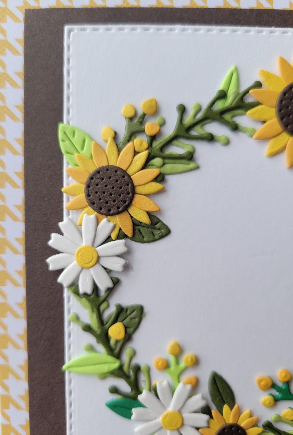 Sunflower Wreath Thinking of You Card