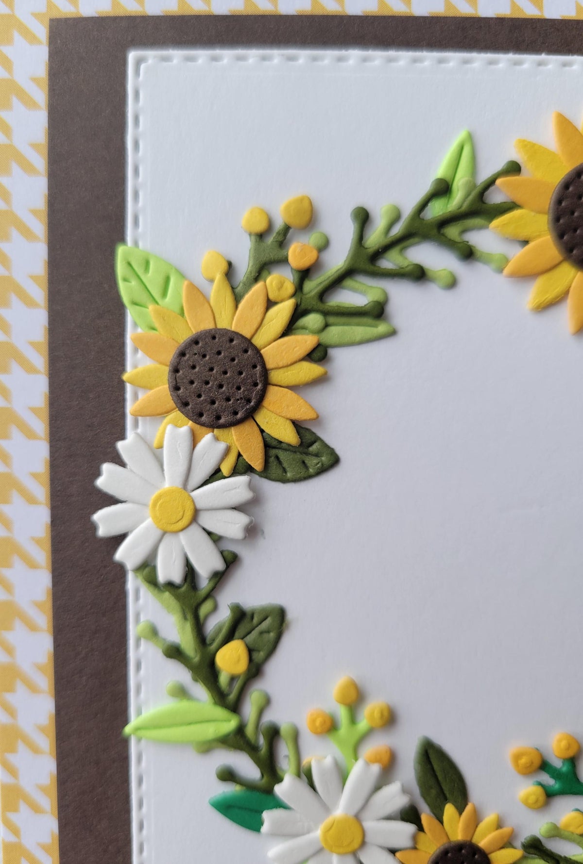 Sunflower Wreath Thinking of You Card