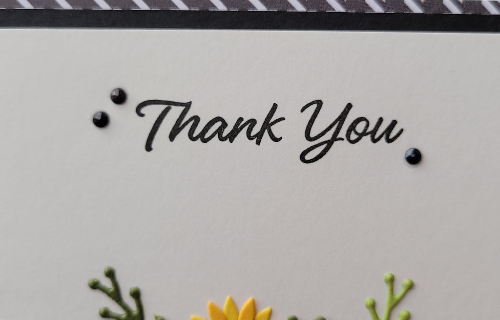 Thank You Sunflower Card
