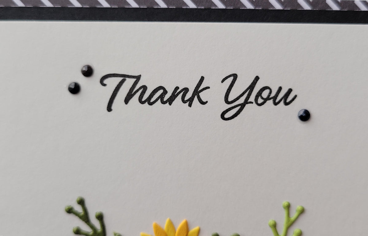 Thank You Sunflower Card