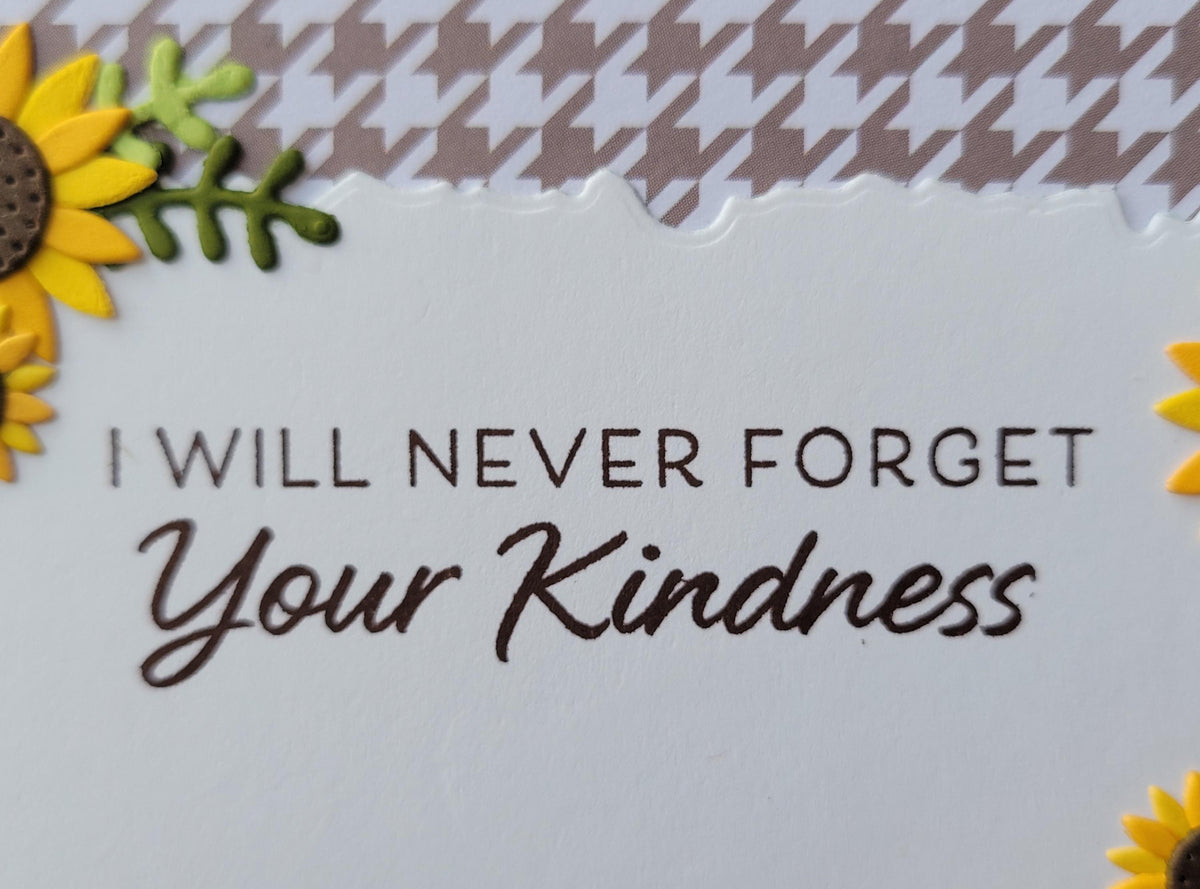 Sunflower Thank You Card