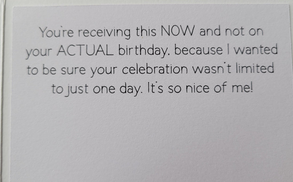 Belated Birthday Handmade Card
