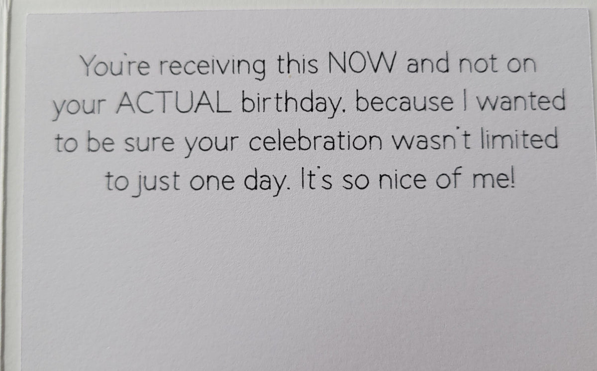 Belated Birthday Handmade Card