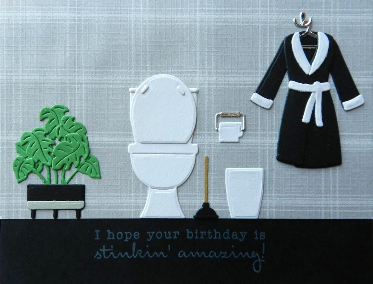 Funny Bathroom Birthday Card
