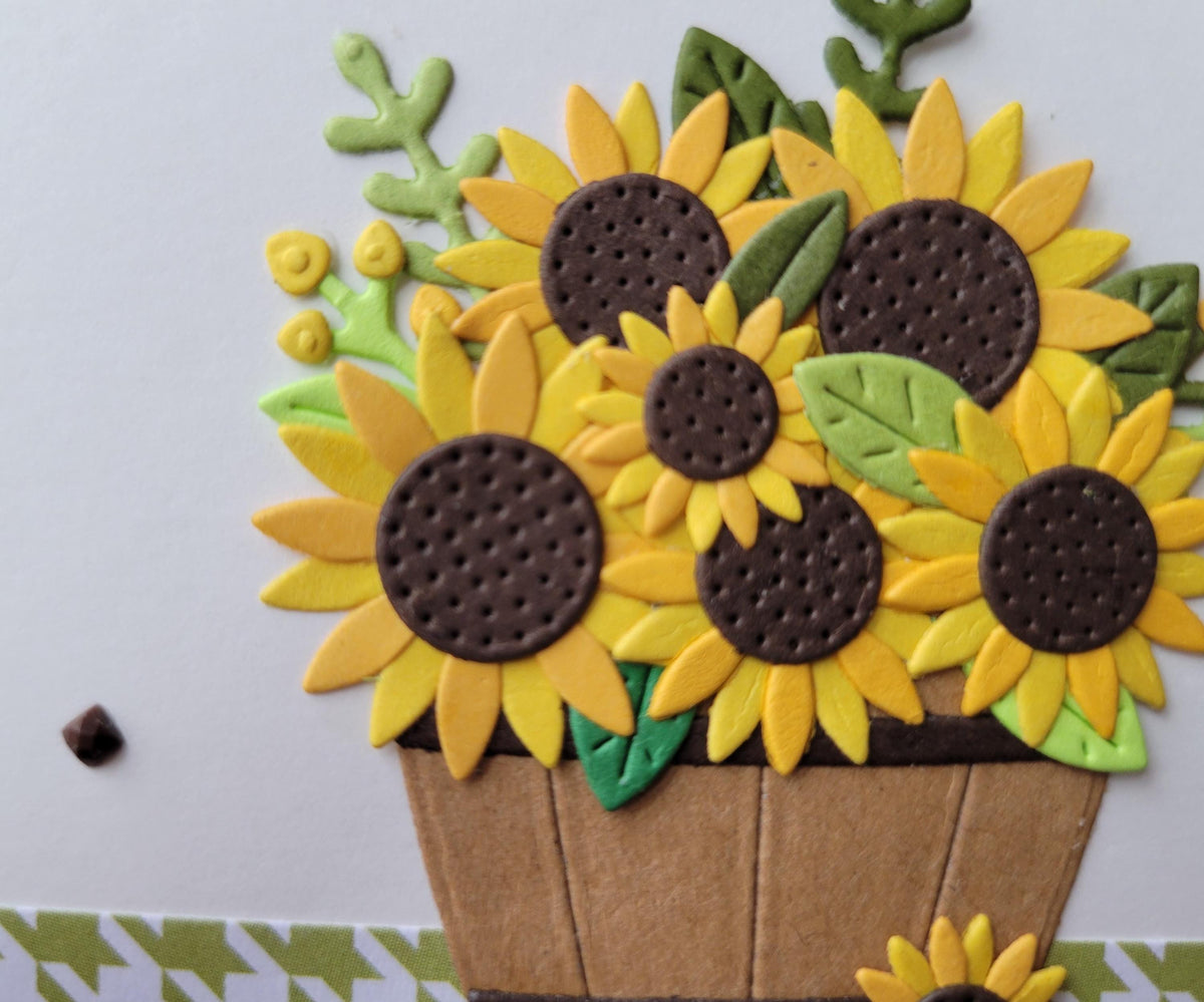 Friendship Sunflower Bouquet Handmade Card