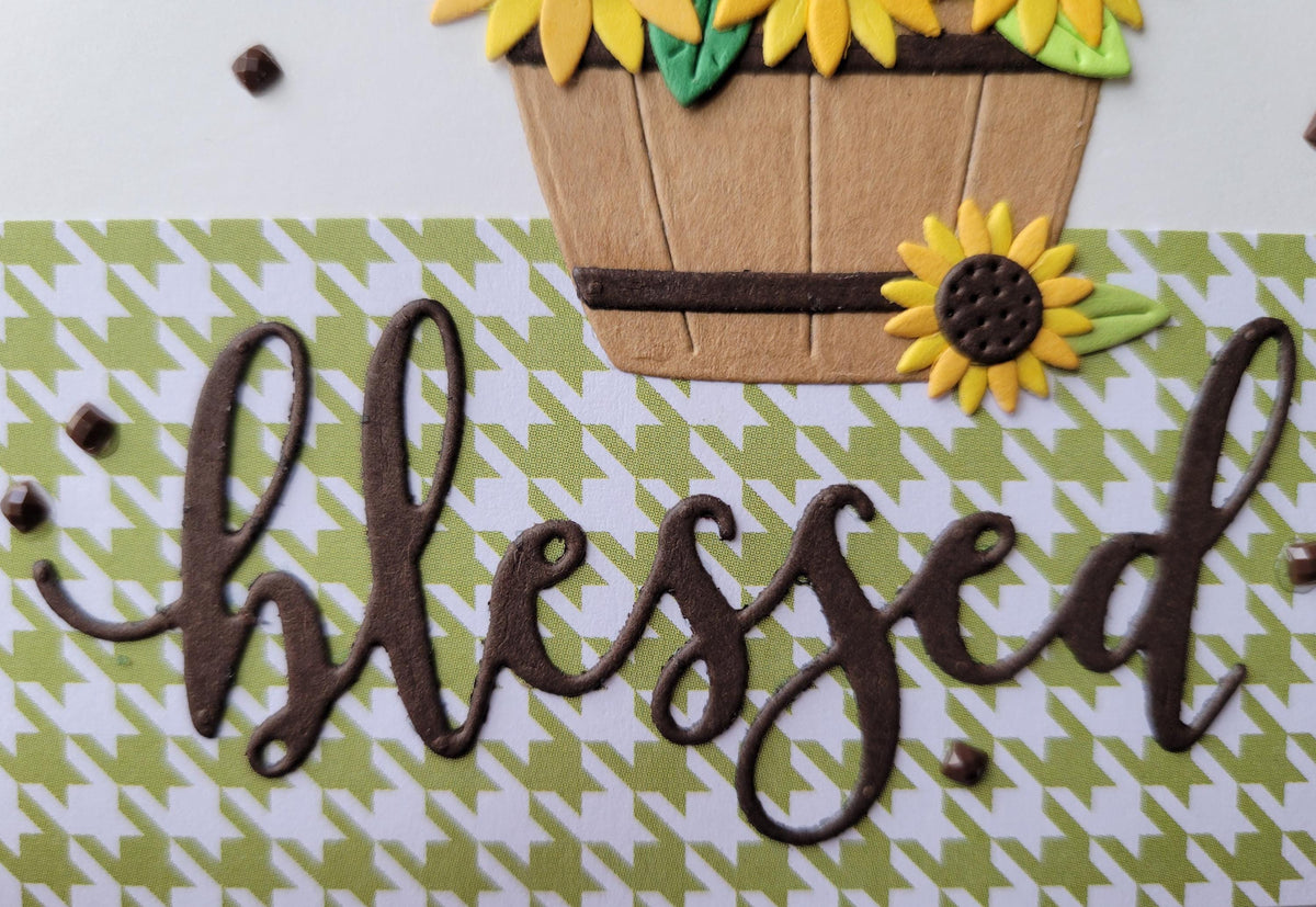 Friendship Sunflower Bouquet Handmade Card