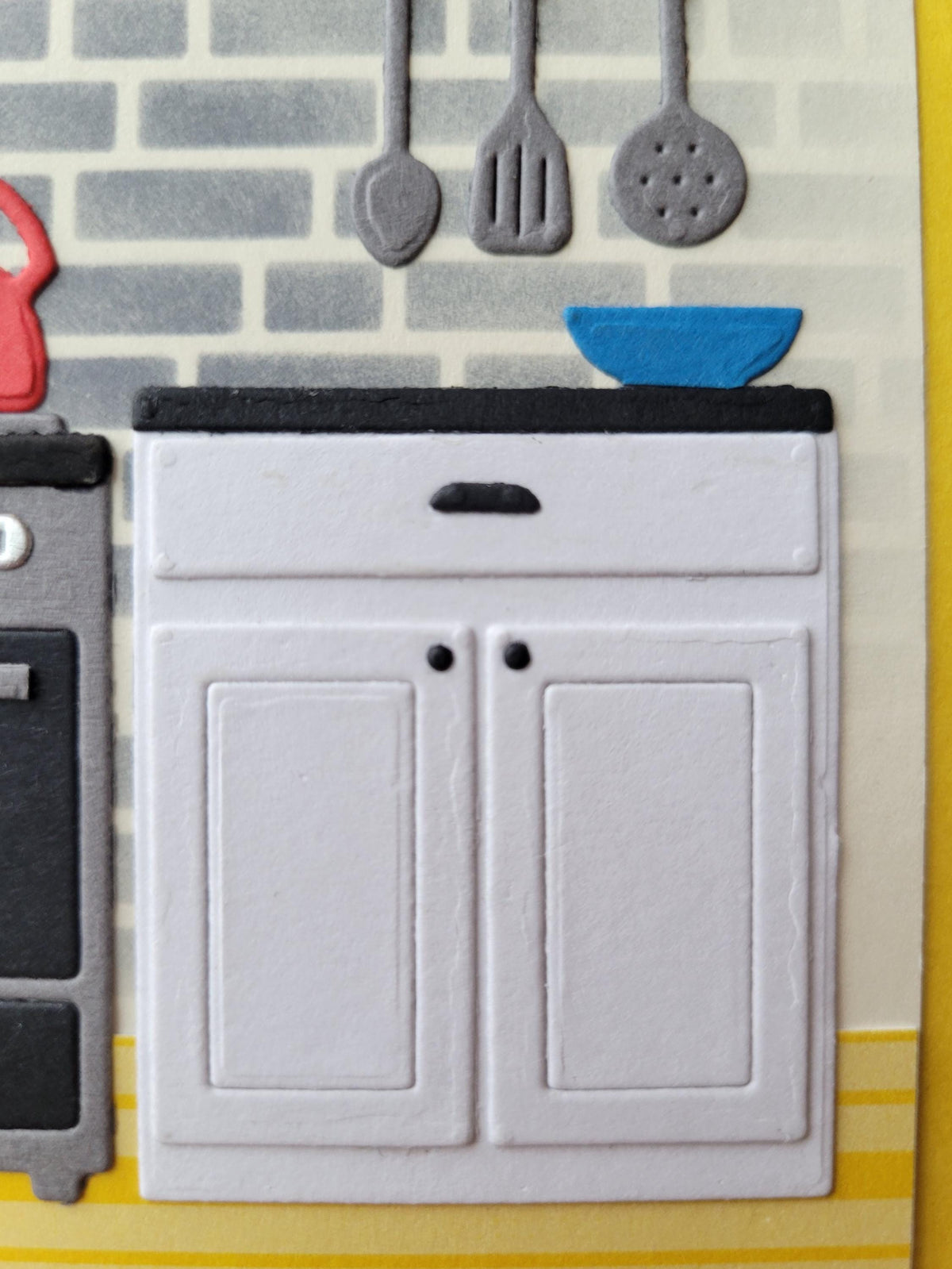 Handmade Kitchen-themed Love Card For Him or Her