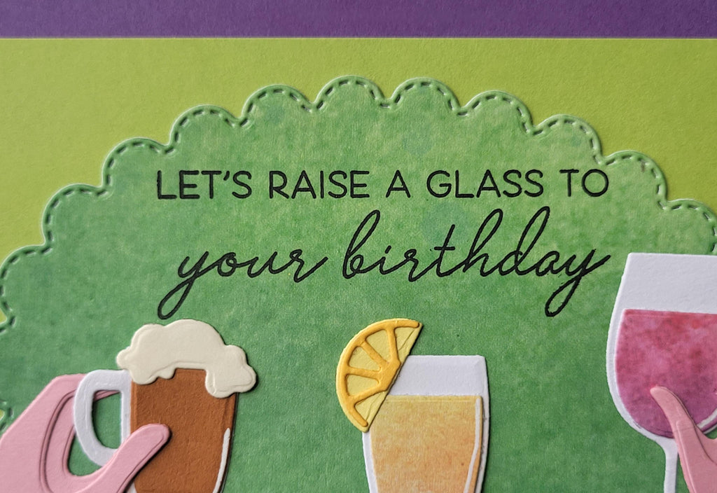 Handmade Cocktail Birthday Card