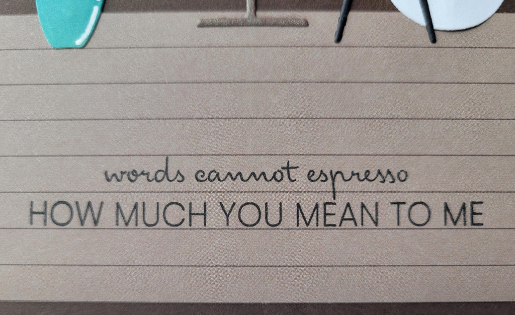 Romantic Coffee Cafe Card