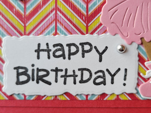 Balloon Fairy/Angel Birthday Handmade Card