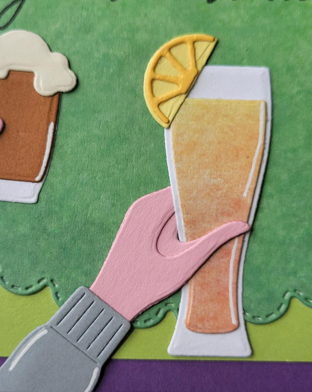 Handmade Cocktail Birthday Card