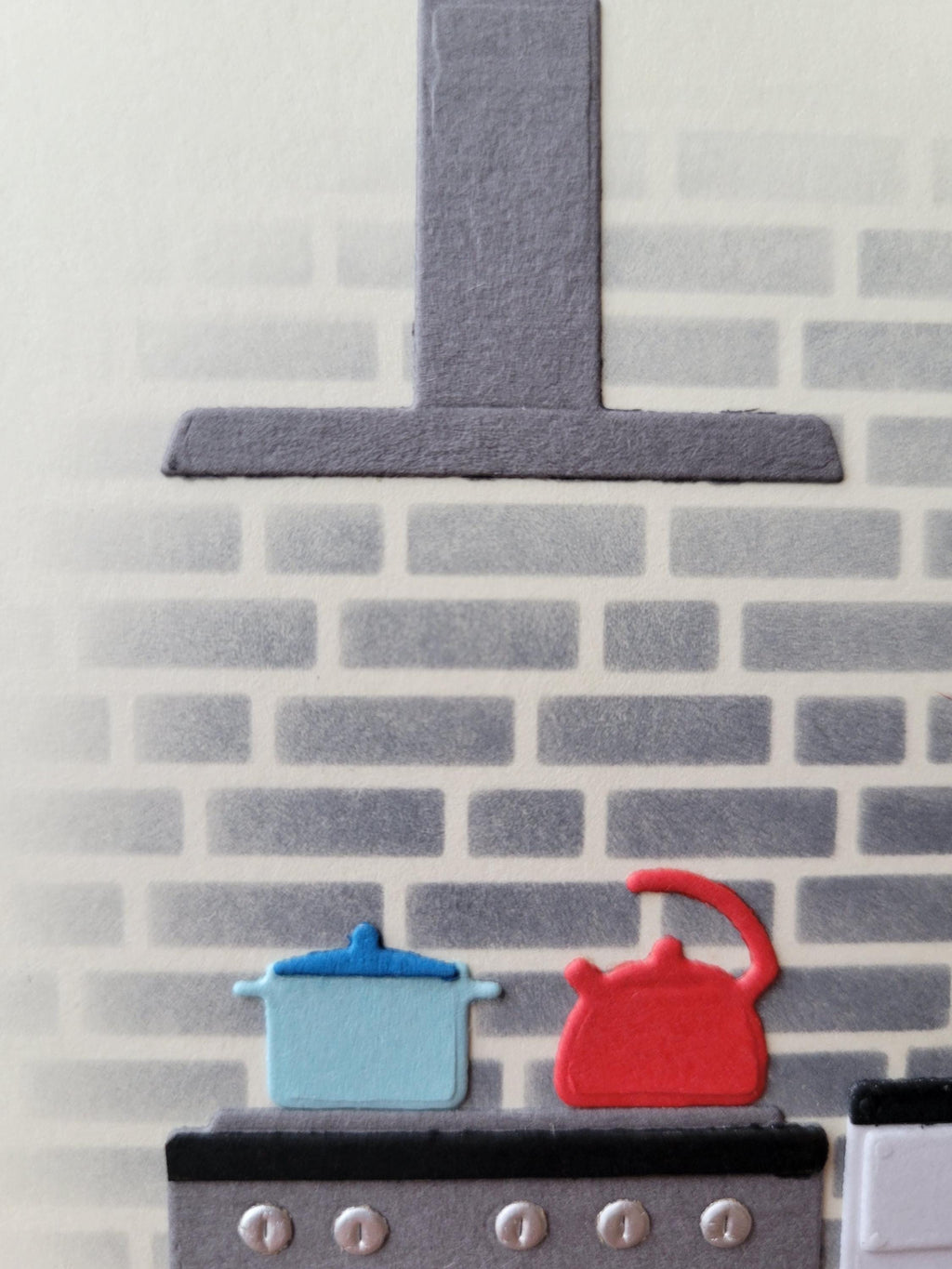 Handmade Kitchen-themed Love Card For Him or Her