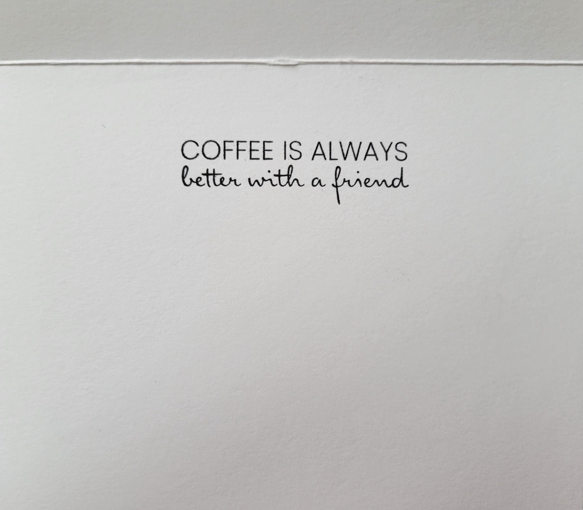 Friendship Coffee Shop Card