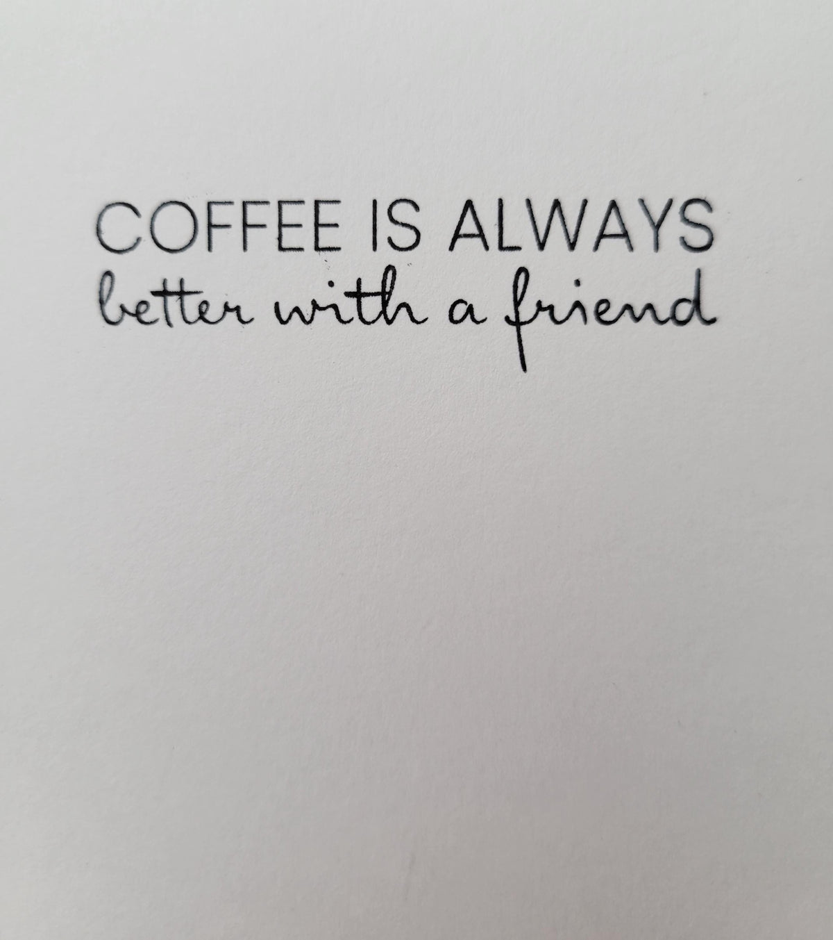 Friendship Coffee Shop Card
